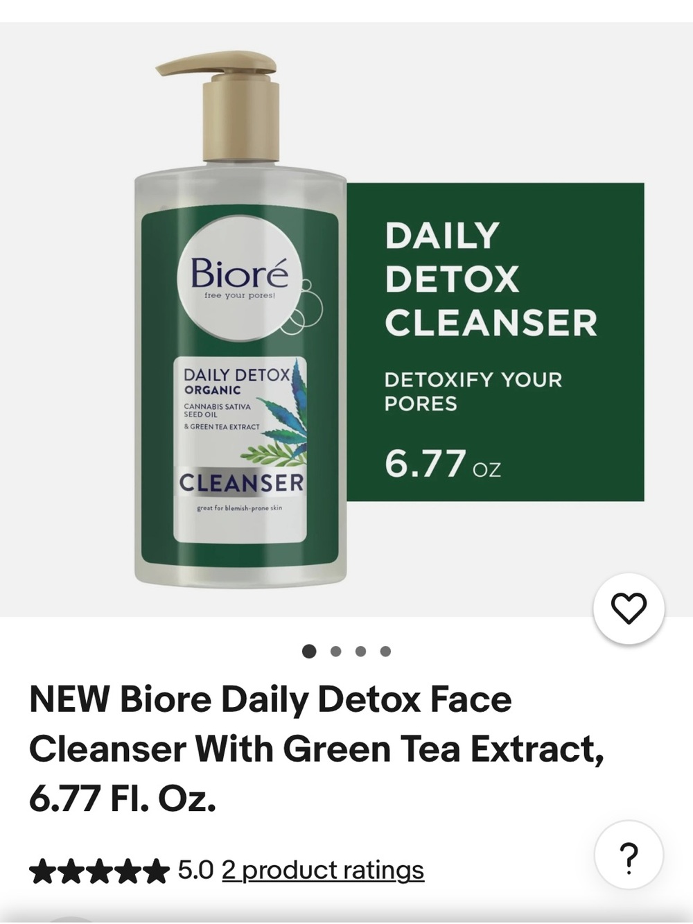 New Daily Detox Organic Cleanser